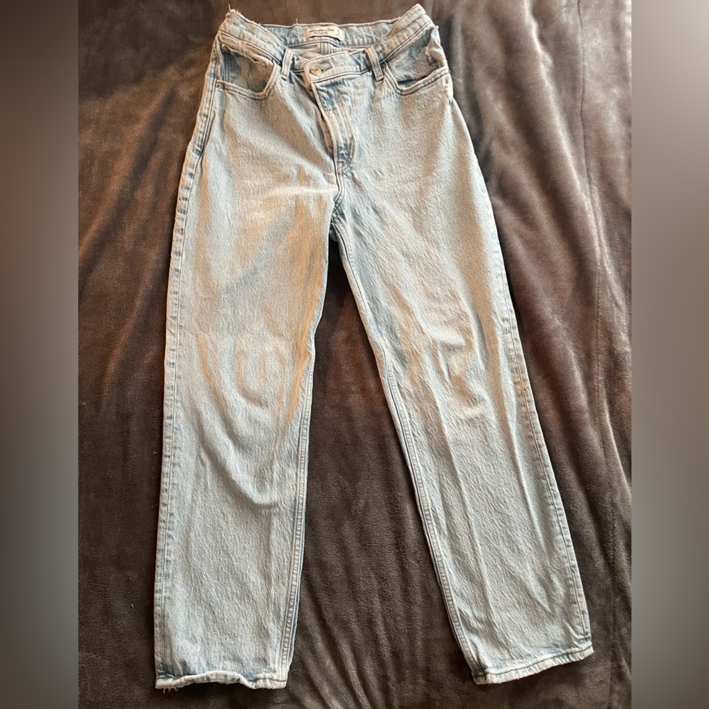 Abercrombie & Fitch Light Blue Straight Leg Jeans